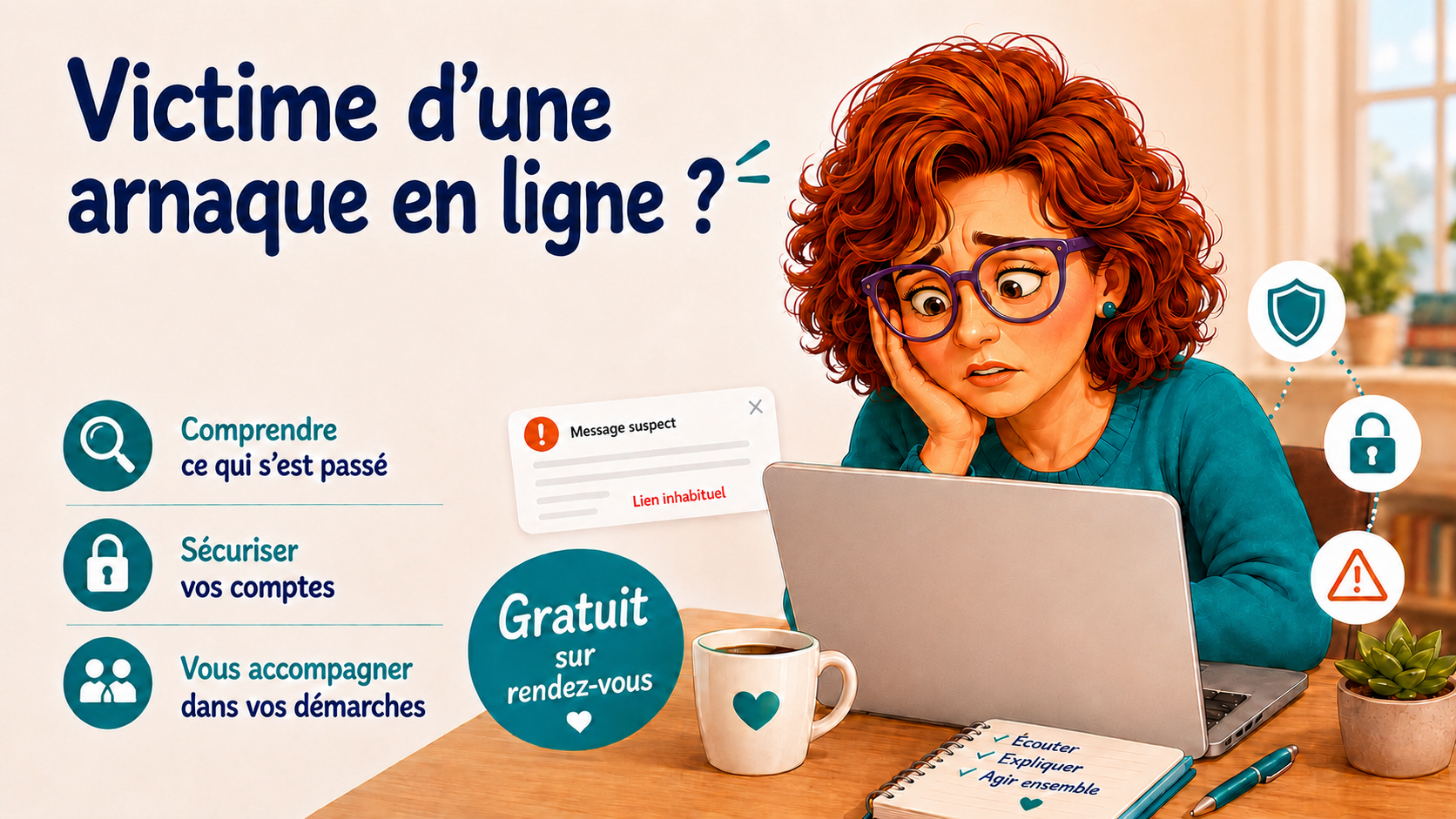Victime d’une arnaque ou d’une cyberattaque ? 🗺