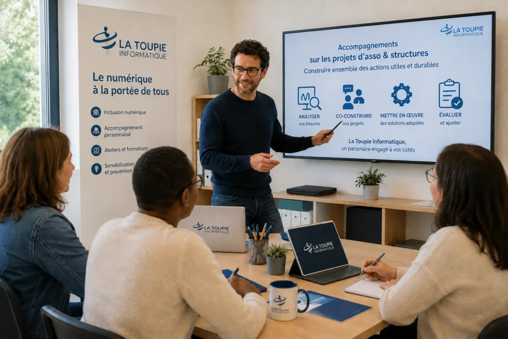 Présentation d’un projet numérique co-construit avec les représentants d’une structure